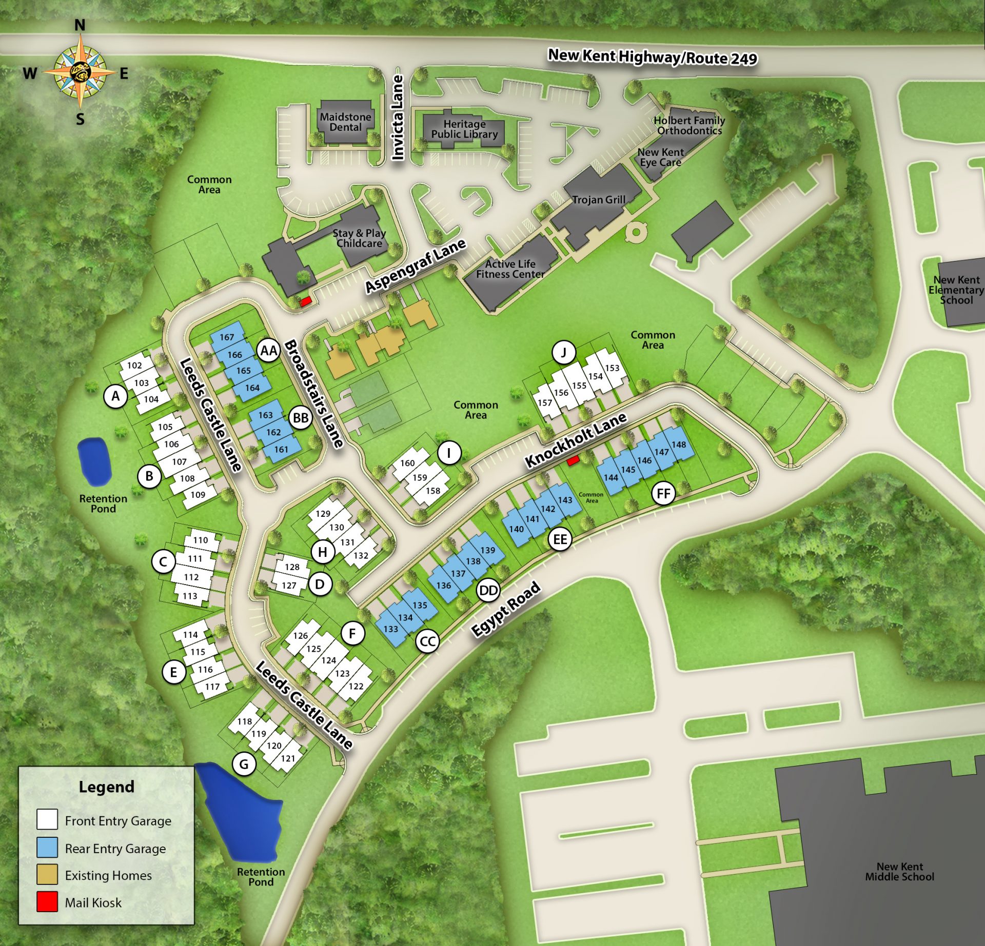New homes for sale in New Kent, VA Maidstone Village
